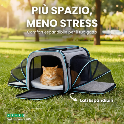 Borsa espandibile per gatti