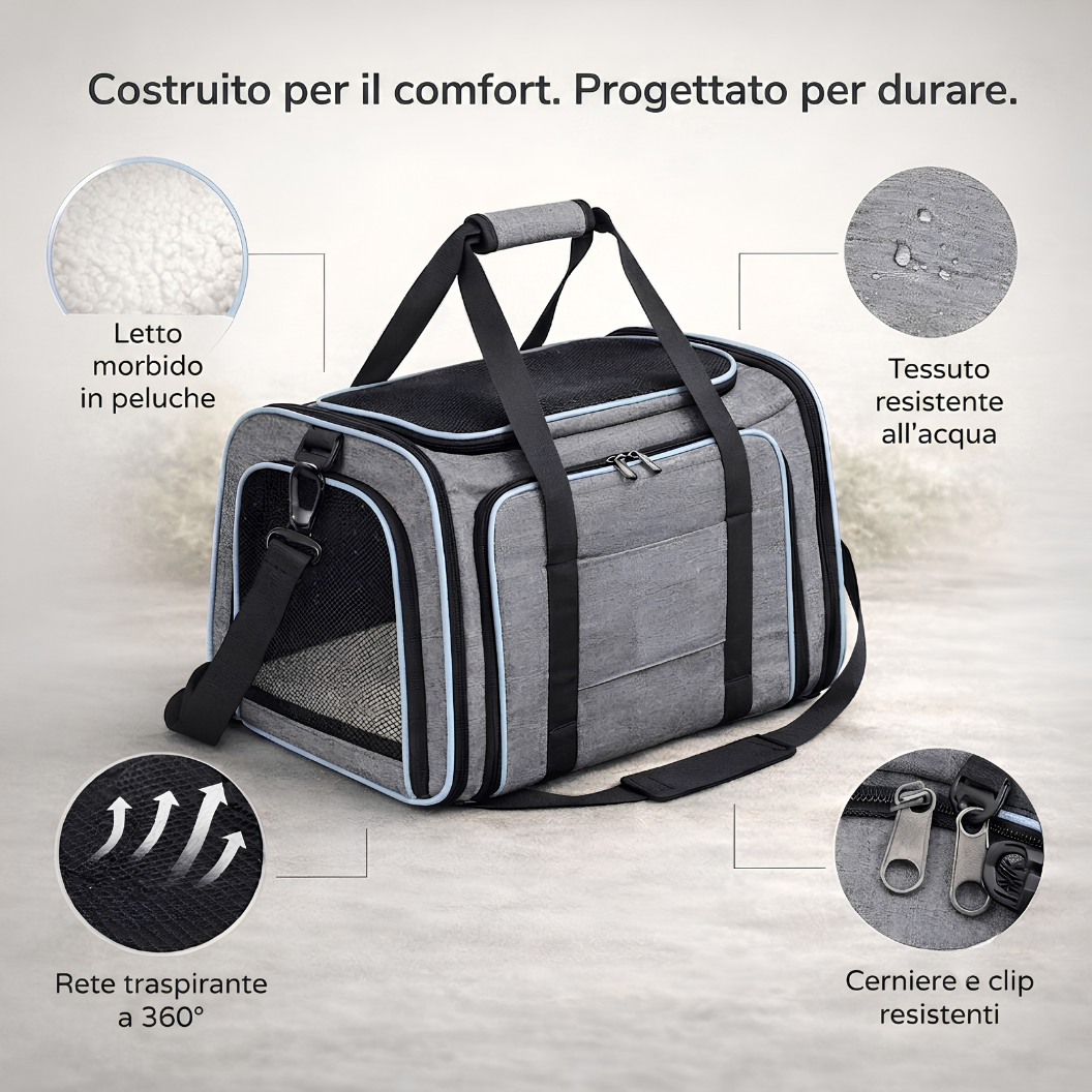 Borsa espandibile per gatti