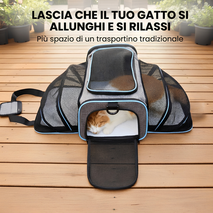 Borsa espandibile per gatti